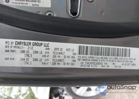 2012 Jeep Patriot Latitude from USA, damaged, VIN 1C4NJRFB9CD608743